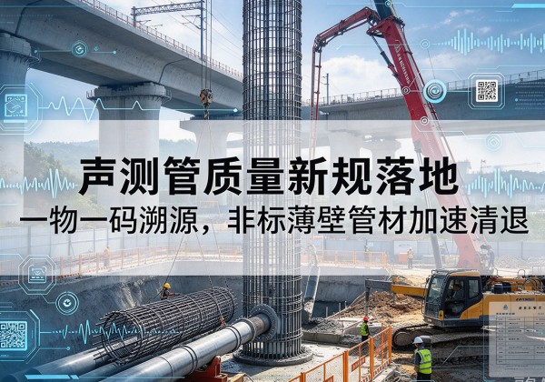高港声测管质量新规落地，一物一码溯源，非标薄壁管材加速清退